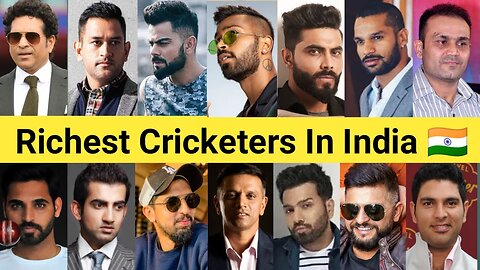 Top 25 Richest Cricketers in India 🇮🇳🤑💵