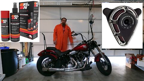 How to Change Oil on Harley-Davidson Softail Slim | How to Clean a Jet Air Cleaner K&N Air Filter