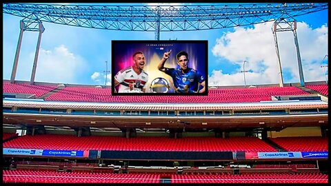 TELÃO NO ESTÁDIO DO MORUMBI NA FINAL DA COPA SUL AMERICANA