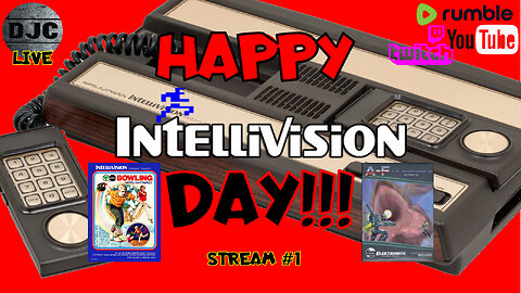 INTELLIVISION DAY!! Stream #1 - BOWLING & Anthropomorphic Force (A-F)