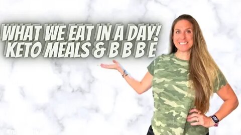 WHAT WE EAT IN A DAY ON BBBE AND TOTAL CARBS KETO | ALFREDO "LASAGNA" ROLLUPS FOR MY DINNER