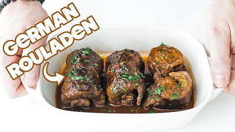 German Beef Rouladen Recipe + Homemade Spaetzle