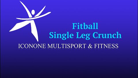 Fitball Single Leg Crunch
