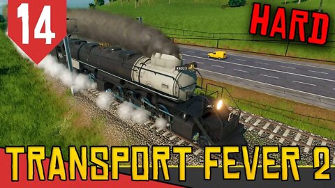 Linha TRANS CONTINENTAL com Big Boy - Transport Fever 2 Hard #14 [Série Gameplay Português PT-BR]