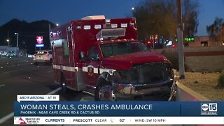 Stolen Phoenix Fire ambulance involved in crash near Cave Creek and Cactus roads