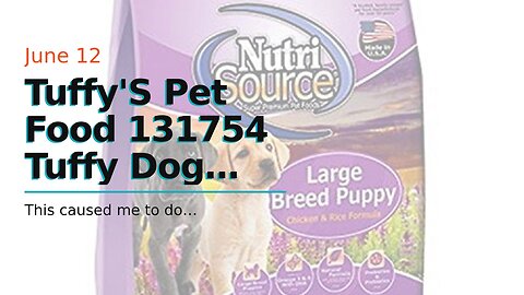 Tuffy'S Pet Food 131754 Tuffy Dog Nutrisource Select Grain Free Seafood Adult And Puppy Dog, 30...