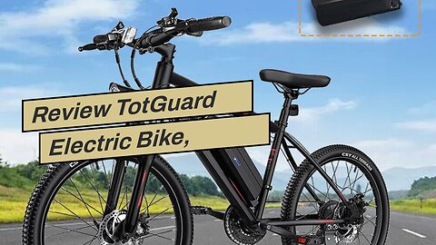 New Review TotGuard Electric Bike, Electric Bike for Adults 26'' Ebike with 350W Motor, 19.8MPH...