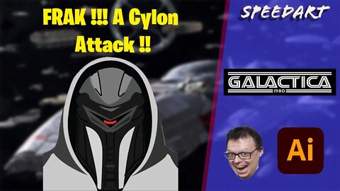 Battlestar Galactica - Cylon | SpeedArt | Illustrator | cinebob