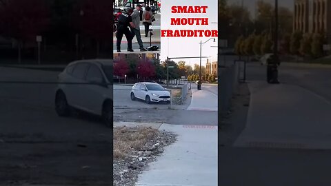 Frauditor Kult News Nearly Run Down on Sidewalk by Irate Driver! #shorts
