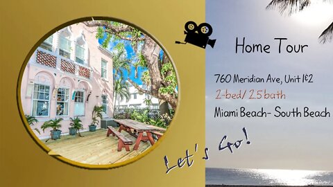 760 Meridian Miami Beach - Walk Through Video Tour Showing 2 bedroom 2.5 Baths Townhome For Sale