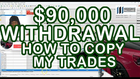 $90,000 Withdrawal and How to Copy my Trades #FOREXLIVE #XAUUSD