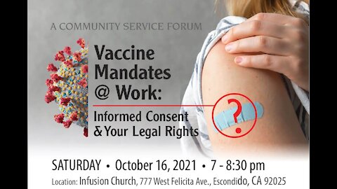 Vaccine Mandates at Work: Informed Consent & Your Legal Rights