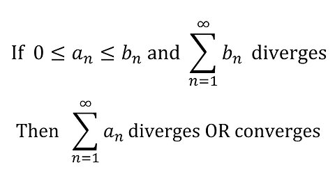 True-False Quiz: Question 9: Misuse of the Comparison Test