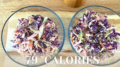 Low Calorie Coleslaw Recipe without Mayo | Healthy Slaw Recipe that can make any dish better