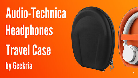 Audio-Technica Over-Ear Headphones Travel Case, Hard Shell Headset Carrying Case | Geekria