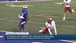 Keylon Stokes on verge of TU receiving record