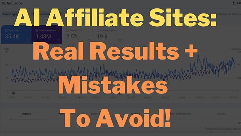 💰 AI Affiliate Websites - See My Results + Avoid My Mistakes!