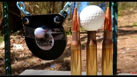 50BMG Golfball Trick Shot!