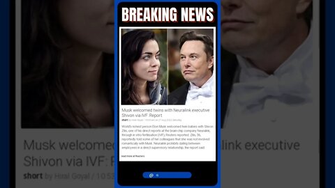 Actual Information: Musk and Neuralink Executive Shivon Welcome Newborn Twins via IVF #shorts #news