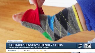 "Sockabu" sensory-friendly socks created by Valley mom