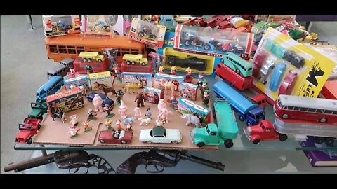 Antique Toy Montage, Buddy L , American national, Cor Cor, Steelcraft, Citroen, Kingsbury........