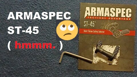 ARMASPEC ST-45, Short Throw Safety Selector, drop in