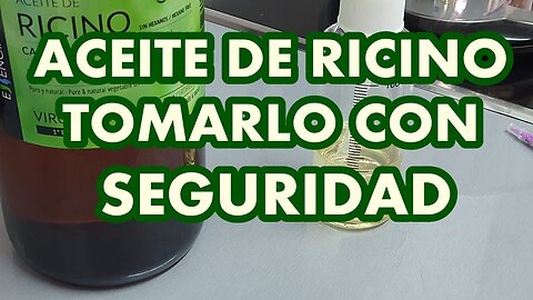 COMO TOMAR EL RICINO CORRECTAMENTE PARA DESPARASITAR Y ELIMINAR CÁLCULOS BILIARES Y RENALES