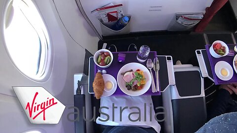 VIRGIN AUSTRALIA B737-800 BUSINESS class: ADL-BNE-CNS VA1385 & VA779