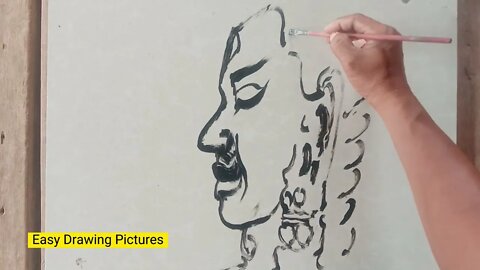 Easy Drawing Pictures: Easy drawing face - Easy Drawing Tricks For Beginners