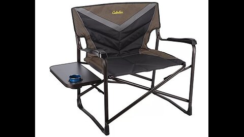 Cabelas Big Outdoorsman Directors Chair with Side Table