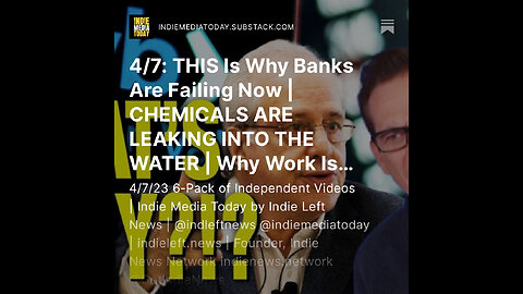 4/7: THIS Is Why Banks Are Failing Now | CHEMICALS ARE LEAKING INTO THE WATER