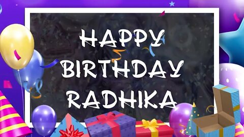 Wish you a very Happy Birthday Radhika