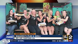 Good morning shout-out from Magerk's Pub & Grill in Bel Air