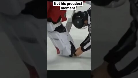 Goalie scores with puck in skate 😂🤣