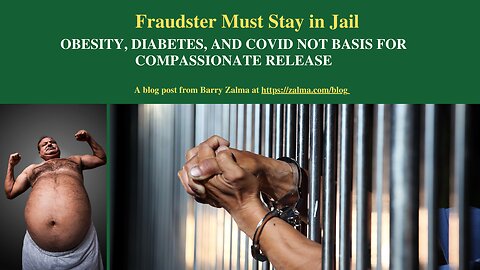 Fraudster Must Stay in Jail