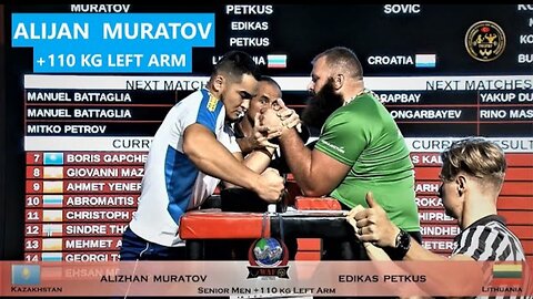 ALIJAN MURATOV - KAZAKHSTAN|+110 KG LEFT ARM | WORLD ARMWRESTLING CHAMPIONSHIP 2022