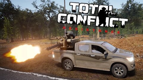 Massive Counter Attack Held Off by Toyota with Minigun | Total Conflict: Resistance East Anjou #2