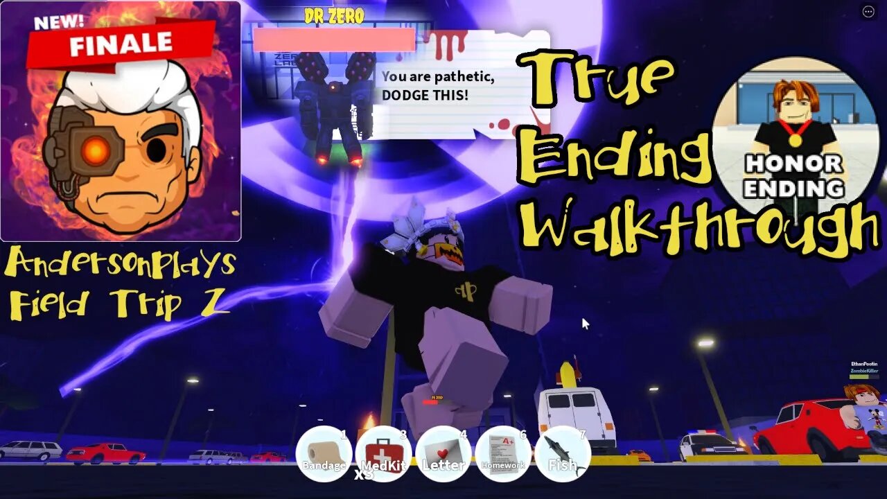 Andersonplays Roblox Field Trip Z [🔥finale] True Ending Honor Ending