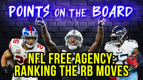 🏈🏃🏽‍♂️💨 NFL Free Agency: Ranking the RB Moves | EP 79 🔥🔥🔥