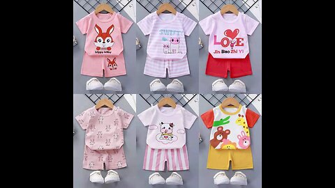 ANNUAL SALE!! Cotton Kids Clothing Sets 2pcs Summer Clothes