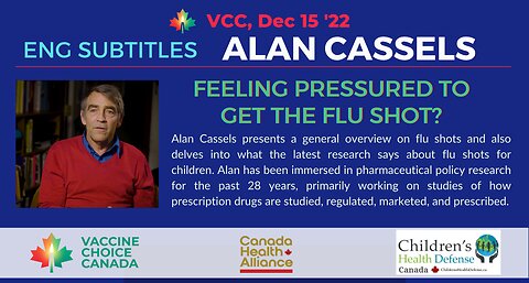 ENG Subtitles - Feeling Pressured to Get the Flu Shot? Alan Cassels