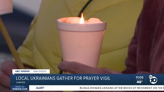 Local Ukrainians gather for prayer vigil in Santee