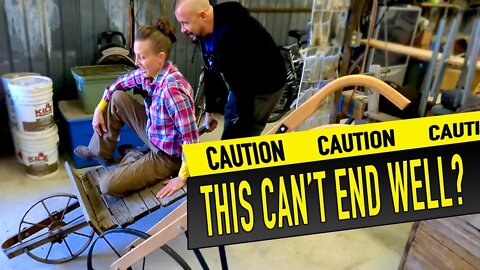 When DIY Goes Off The Rails, CHAOS FOLLOWS! | Amish Wheelbarrow Restoration! p. 1