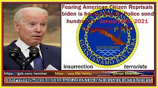 biden is having Capitol Police send hundreds of insurrection terrorists to GITMO