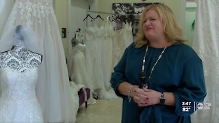 Riverview event hall giving away wedding dresses to health care workers