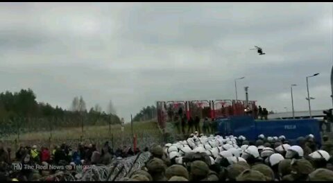 More Crazy Footage from Poland's Border