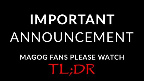 TLDR IMPORTANT ANNOUNCEMENTS