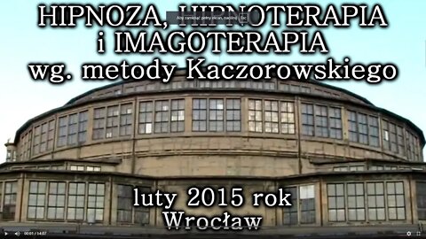 SEANSE UZDRAWIAJĄCE W HALI STULECIA - POKAZY I UZDRAWIANIE ENERGIĄ W TRANSIE HIPNOZY/2015 © TV IMAGO