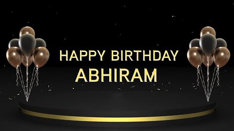 Wish you a very Happy Birthday Abhiram