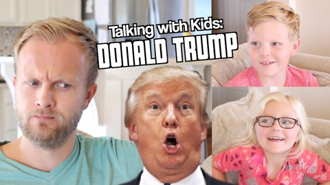 Dad asks kids questions about Donald Trump